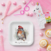 ロビン・ウィンターデライトカスタム ペーパープレート (パーティー)