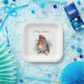 ロビン・ウィンターデライトカスタム ペーパープレート (パーティー)