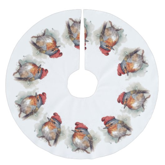 ロビン・ウィンターデライト ブラッシュドポリエステルツリースカート (正面)