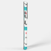 ロビン・エッグブルーかわいい猫の柄 SAMSUNG GALAXYケース (右側面)