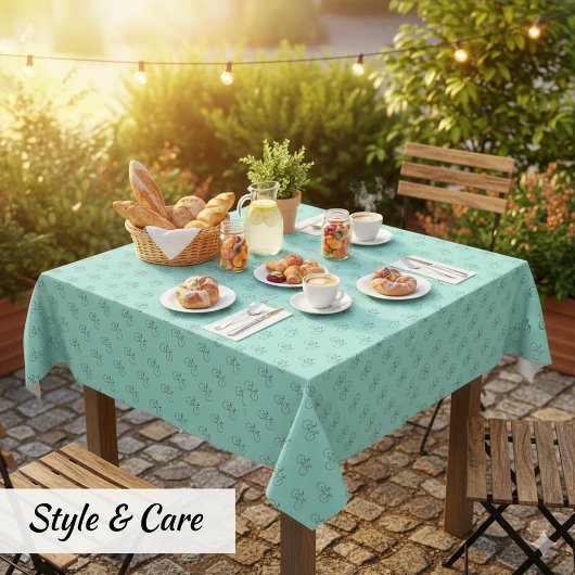 ロビン・エッグブルーの自転車パタエレガントーン テーブルクロス