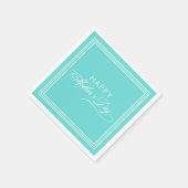 ロビン・エッグブルー書道母の日 スタンダードカクテルナプキン (角)