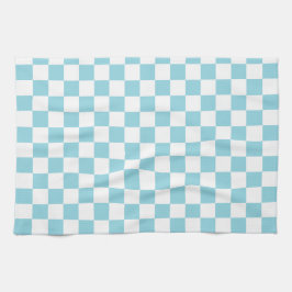 ロビン・エッグブルー（白い四角い模様） キッチンタオル