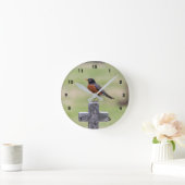 ロビン・オン・ア・クロス ラウンド壁時計 (ホーム)