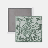 ロビン・グッドフェロー(1629) – 緑 マグネット (正面/裏面)