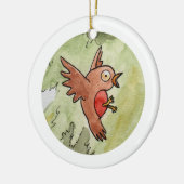 ロビン セラミックオーナメント (左)
