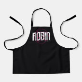 ロビン ハイテク 名前 グラフィック エプロン (正面)