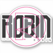 ロビン ハイテク 名前 グラフィック シール (正面)