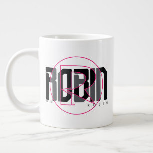 ロビン ハイテク 名前 グラフィック ジャンボコーヒーマグカップ