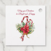 ロビン、パイン、キャンディカン、ポインセチア・クリスマス フェイバータグ (裏面)