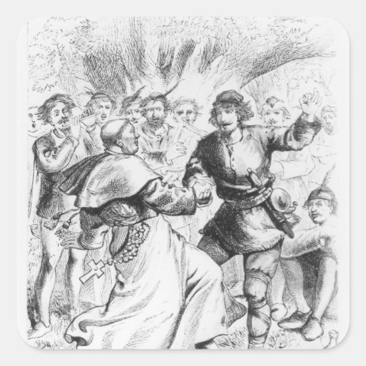 ロビン・フッドとビショップ スクエアシール (正面)