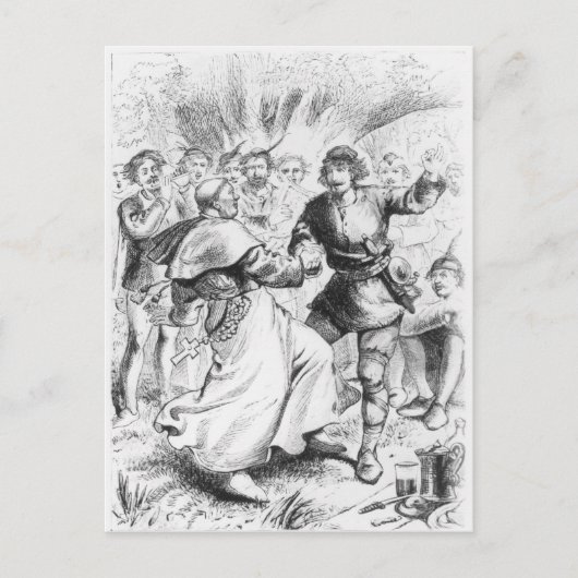 ロビン・フッドとビショップ ポストカード (正面)