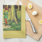 ロビン・フッドとリトル・ジョン キッチンタオル (四つ折り)