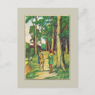 ロビン・フッドとリトル・ジョン ポストカード