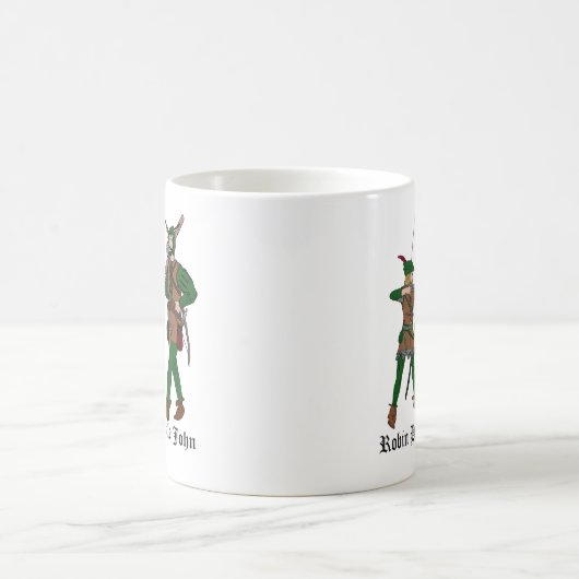 ロビン・フッドとリトル・ジョン・マグ コーヒーマグカップ (中央)