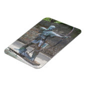 ロビン・フッド像Notingham Castle写真 マグネット (左側)