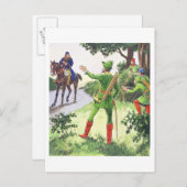 ロビン・フッド(Robin Hood)、「過去への一瞥(Peeps into the Past)」よ ポストカード (正面/裏面)