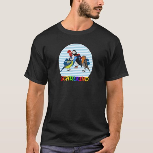 ロビン・プフィン鳥学校の動物ビオロでの初日 Tシャツ (正面)