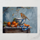 ロビン – ホイルポストカード 箔シーズンポストカード (正面)