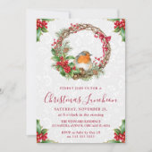 ロビン&ホリーベリーリースクリスマスランチ 招待状 (正面)