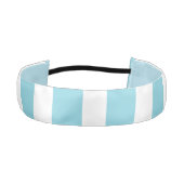 ロビンEgg Blueと1.5ストライプのインチダブルサテン アスレチックヘッドバンド (正面)