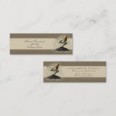 ロビンFinds氏鍵、名刺のテンプレート スキニー名刺 (正面/裏面)