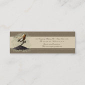 ロビンFinds氏鍵、名刺のテンプレート スキニー名刺 (裏面)