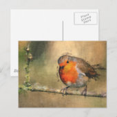 ロビンRedbreast ポストカード (正面/裏面)
