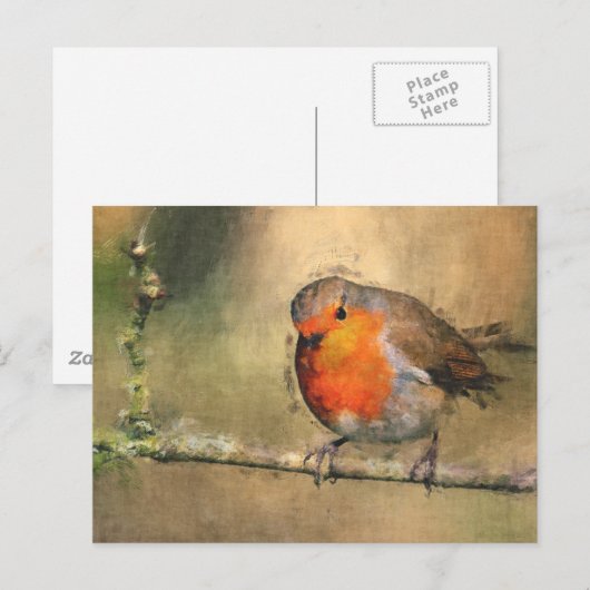 ロビンRedbreast ポストカード (正面/裏面)