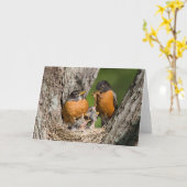 ロビンV挨拶状 カード (黄色い花)