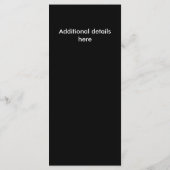 ロビーバーンズパーティー招待状 コンテンポラリー (裏面)