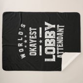 ロビー付き添い人役職のギフト シェルパブランケット (正面(横))