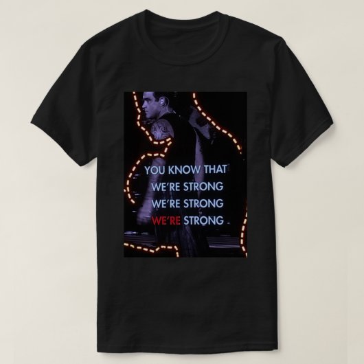 ロビー・ウィリアムズ・プレミアム Tシャツ (デザイン正面)