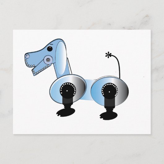 ロビー・スチームパンク・ドッグ ポストカード (正面)