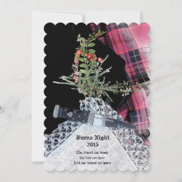 ロビー・バーンズカジュアルディナー招待 招待状