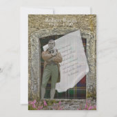 ロビー・バーンズ・オールド・ストーン・アンド・ヘザー 招待状 (正面)