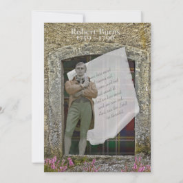 ロビー・バーンズ・オールド・ストーン・アンド・ヘザー 招待状