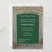 ロビー・バーンズ・オールド・ストーン・アンド・ヘザー 招待状 (裏面)