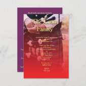 ロビー・バーンズ・スコットランドセンチメンタルパーティの招待状 招待状 (正面/裏面)