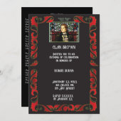 ロビー・バーンズ・ステンドグラス招待状 招待状 (正面/裏面)