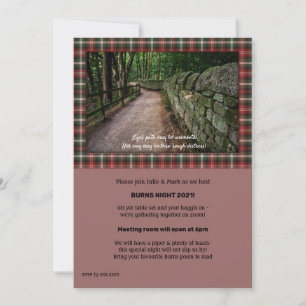 ロビー・バーンズ・ソーシャルメディア招待状 案内状