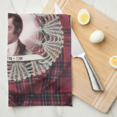ロビー・バーンズ・ハイランド茶タオル キッチンタオル (四つ折り)