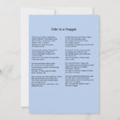 ロビー・バーンズ・バーンズナイト招待状 招待状 (裏面)