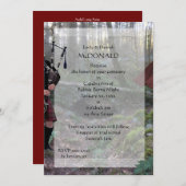 ロビー・バーンズ・パイパー 招待状 (正面/裏面)