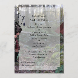 ロビー・バーンズ・パイパー 招待状