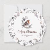 ロビ伝統的ードメリークリスマスカード シーズンカード (正面)