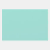 ロビ淡い色のンエグブルー無地のカラー ラッピングペーパーシート (正面)