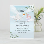 ロビ魅力的ンインスパイアベビーシャワー招待状 招待状 (スタンド正面)