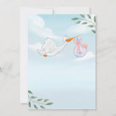 ロビ魅力的ンインスパイアベビーシャワー招待状 招待状 (裏面)