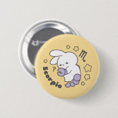 ロピトキバニーテイジング蠍座〔占星術の〕十二宮図魔法I 缶バッジ (正面&裏面)